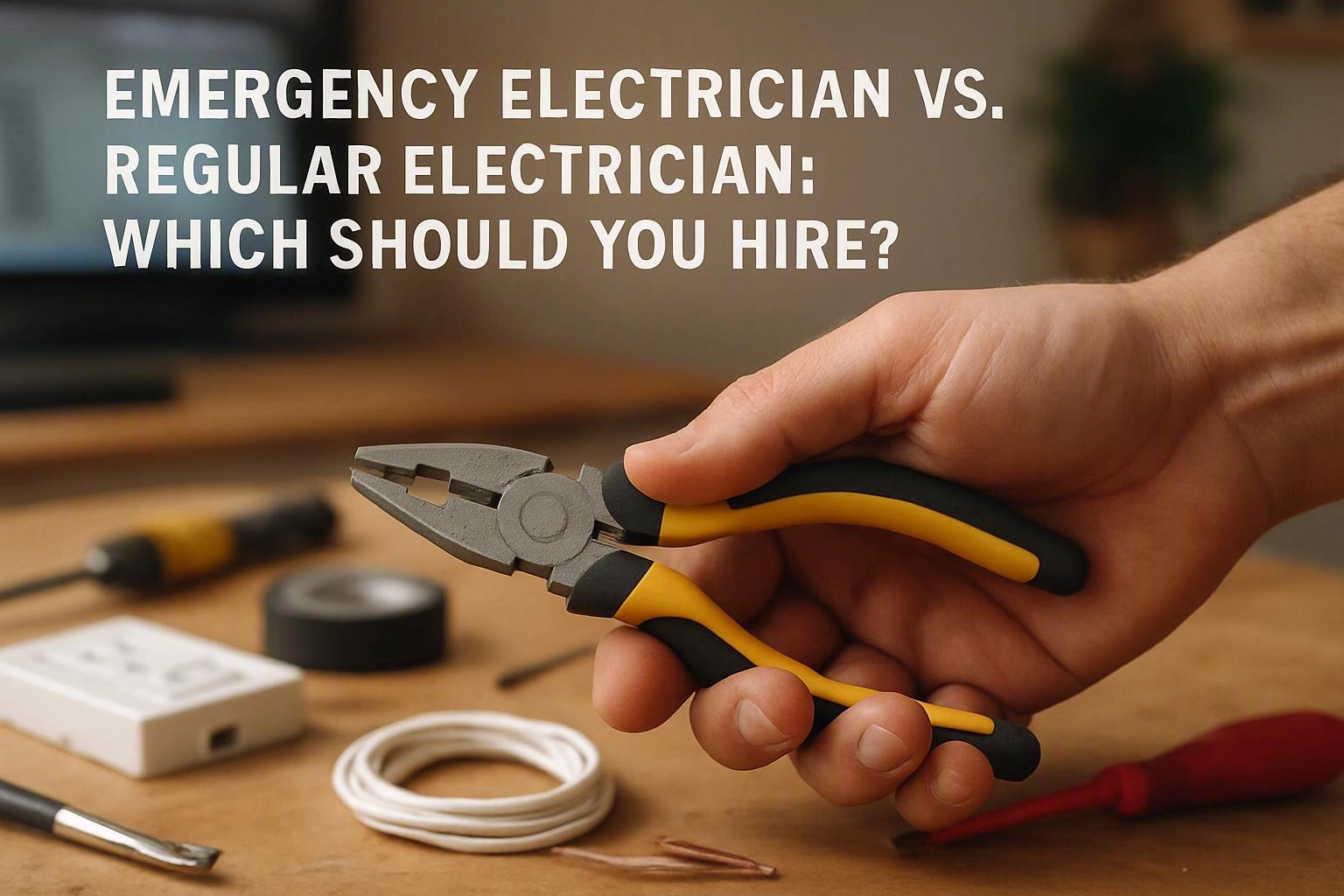 Emergency Electrician vs. Regular Electrician: Which Should You Hire?