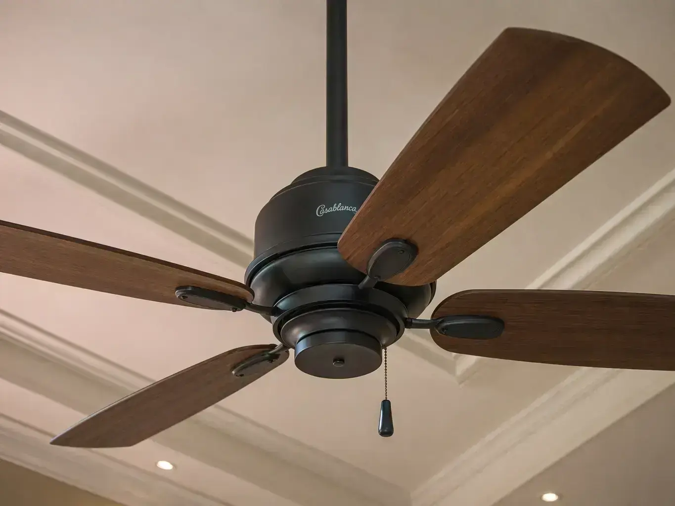 Balanced ceiling fan blades in a Hyde Park home
