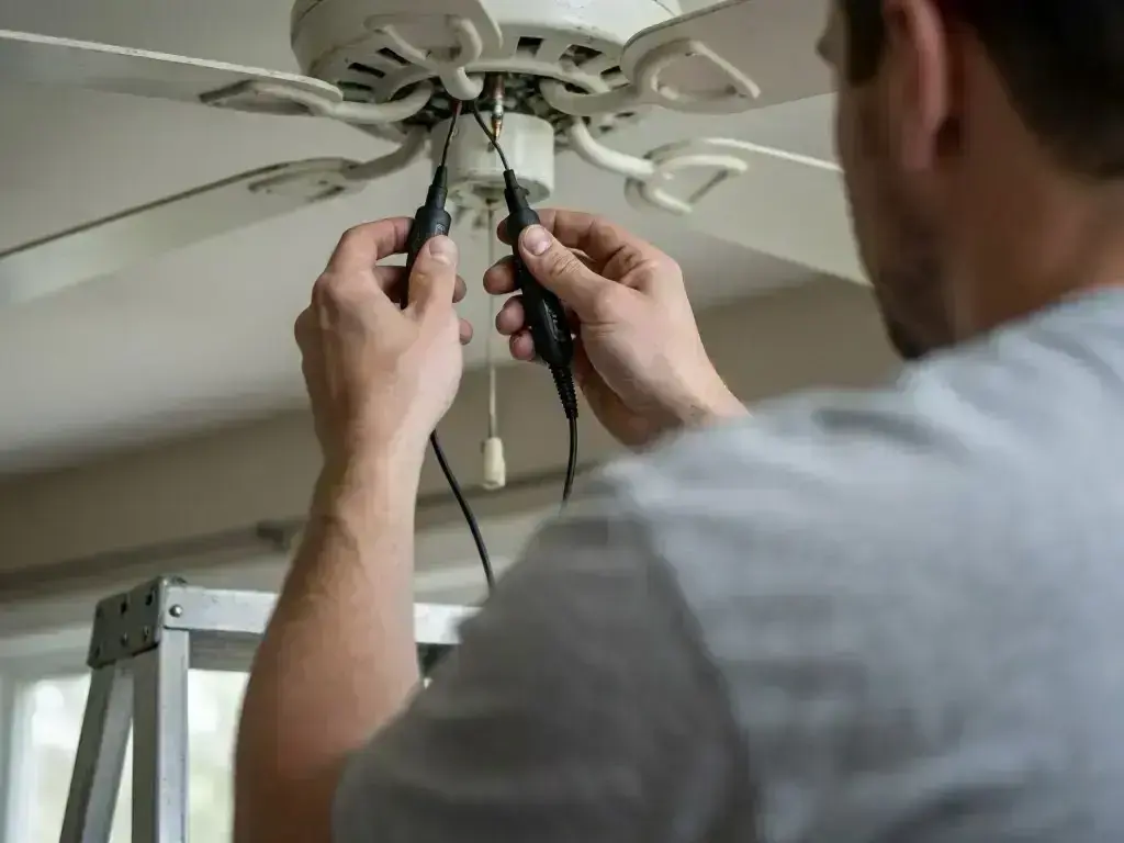 Outdoor lighting repair near downtown Hamilton