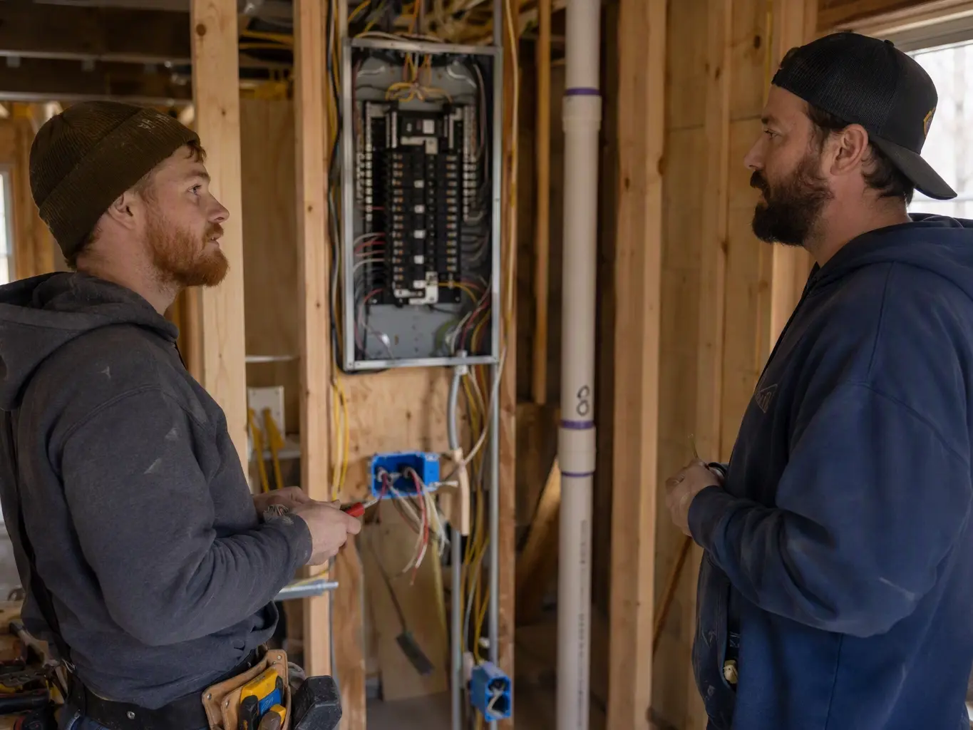 Rewiring work in an older brick house