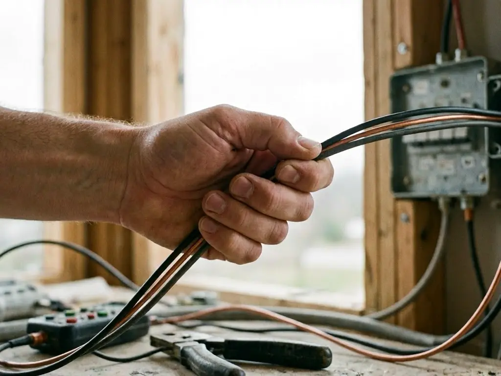 Outdoor light wiring after winter freeze in Independence