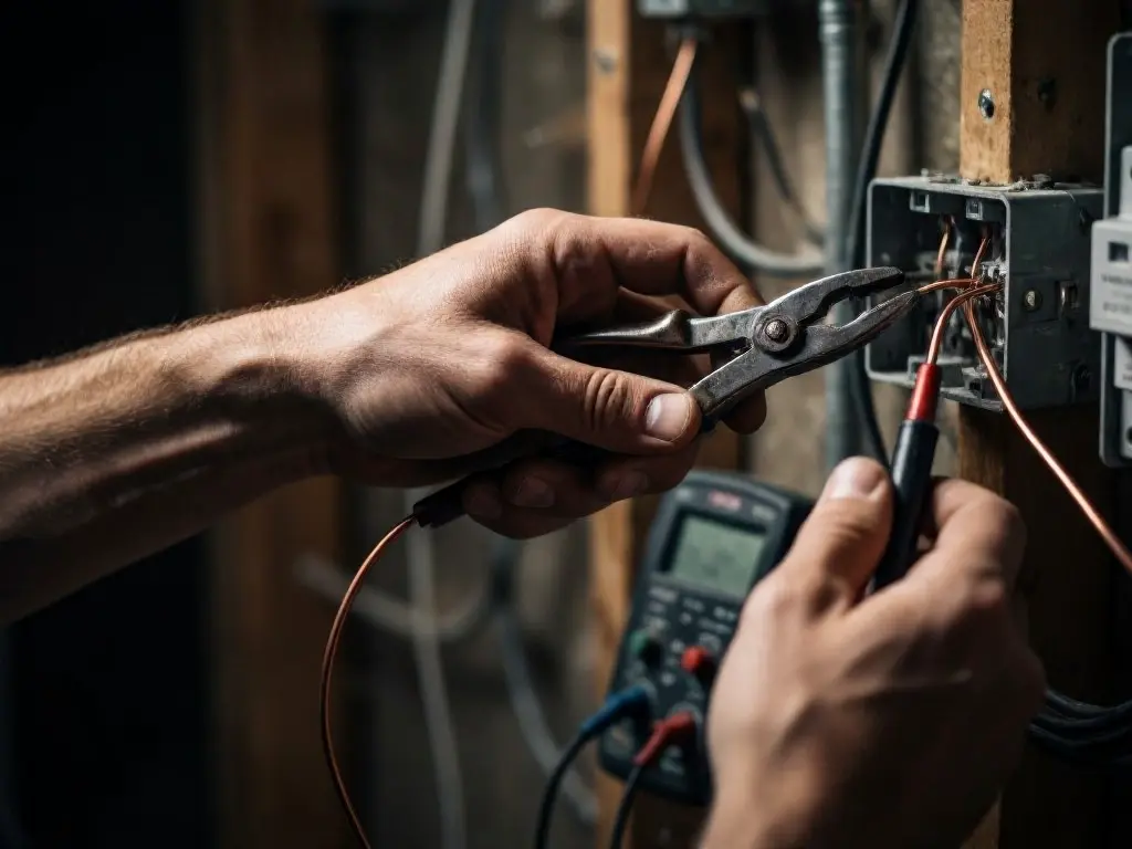 electrical outlet repair near Northwest Expressway in Harrison