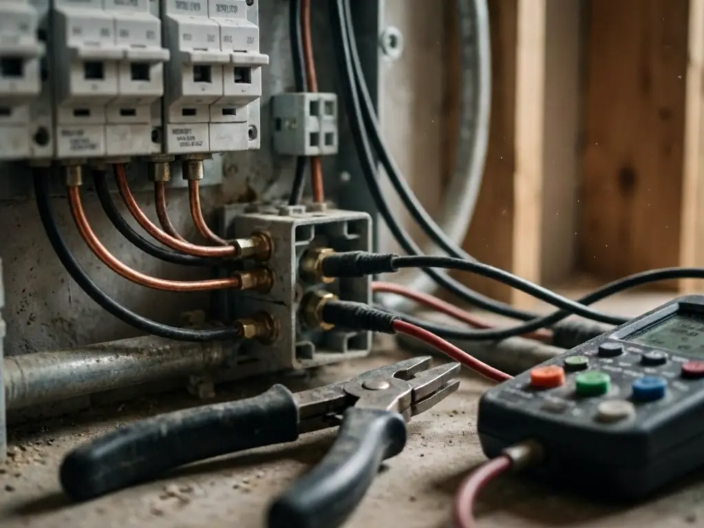 Outdoor lighting repair near Sharonville storefront