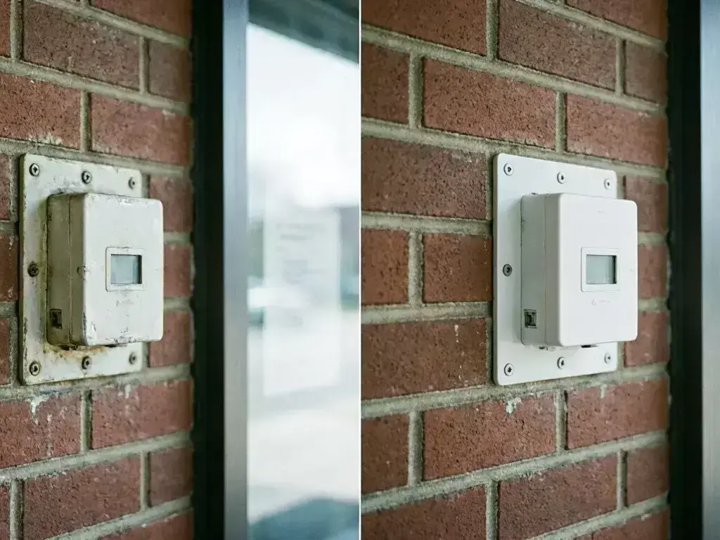 Electrician inspecting a White Oak, OH breaker panel