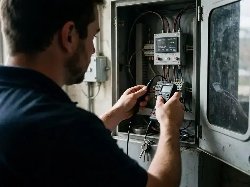 Electrical inspection in Reading OH with fuse box